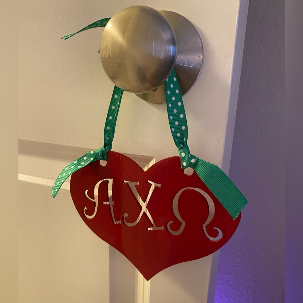 Alpha Chi Omega Metal Decoration